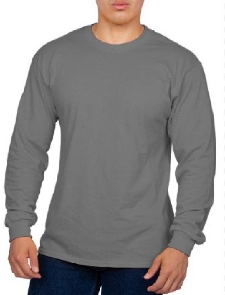PLAYERA CABALLERO CUELLO REDONDO MANGA LARGA 100% ALG. PEINADO 2XL imagen